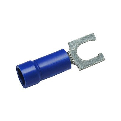 Insulated Locking Spade Crimp Connector 16-14 AWG #6 Hole, Pkg/25 (1827-14)