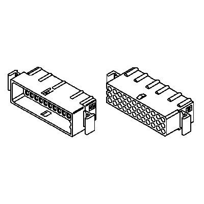 Molex 0.062" (1.57mm) Multipin Connector Kit - 36 Contacts, 1 Set (1772-36PRT)