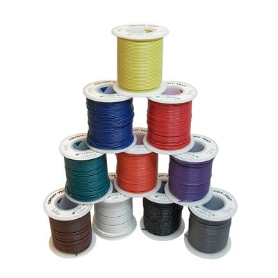 22AWG Solid Wire - Violet, 100ft Roll (10-HS22-VT-100)