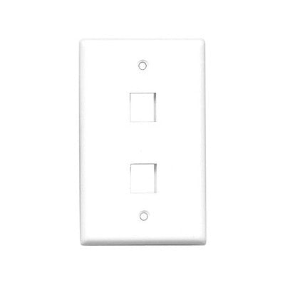 Blank Wall Plate - 2 Ports (100-402)