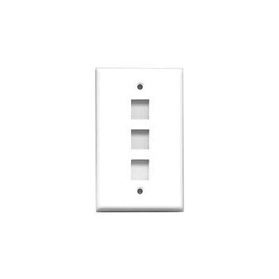 Blank Wall Plate - 3 Ports (100-403)