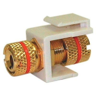 Network Keystone Insert Red Circuit-Test 100-540RD Keystone Feedthru Insert - Binding Post, Red