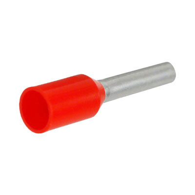 Insulated Wire Ferrule - 18AWG, Red, Pkg/500 (1181010)