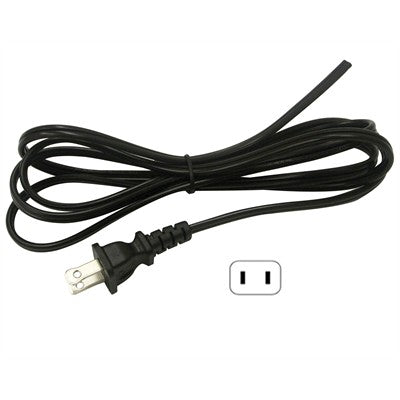2 Conductor Power Cord - NEMA1-15P to 2 wire leads, 6ft (138-126)