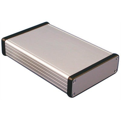 Aluminum Instrument Enclosure - 160 x 103 x 30.5mm - Aluminum / Metal ends (1455L1601)