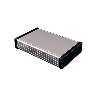 Aluminum Instrument Enclosure - 160 x 103 x 30.5mm - Aluminum / Plastic ends (1455L1602)