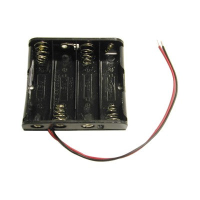 AA Battery Holder - 4 Cells, Wire Leads (150-340W)