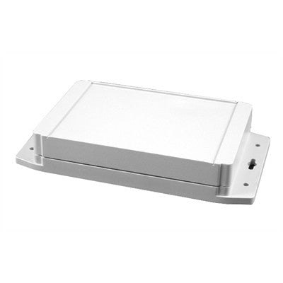 ABS Plastic Watertight Enclosure - 180 x 119 x 37mm - Grey with flange (1555HF17GY)