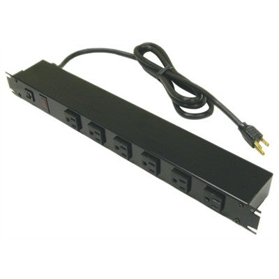 12 Outlet Rackmount Power Bar (6 front/6 rear), Black, 6ft cord (1583T12A1BKX)