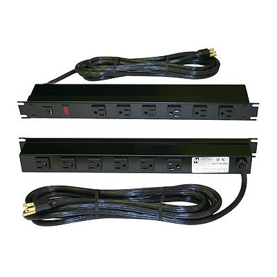 12 Outlet Rackmount Power Bar (6 front/6 rear), Black, 15ft cord (1583T12B1BKX)
