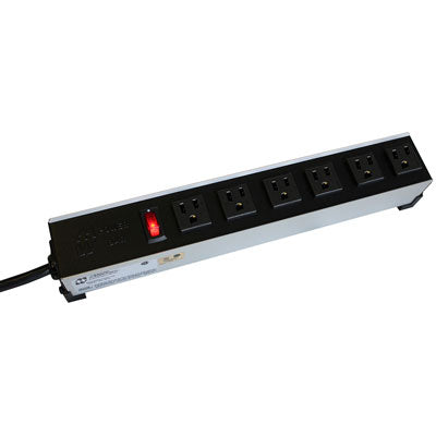6 Outlet Heavy Duty Power Bar, 6' cord w/Pilot Light, 15A, Right Angle (1584T6A1RA)