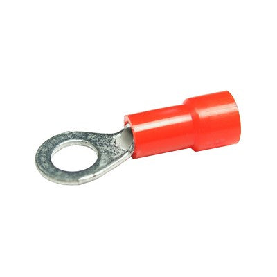 Insulated Ring Crimp Connector 22-18 AWG, #4 Tab - Red, Pkg/1000 (1702-M)