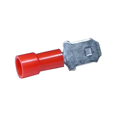 Quick Connect Male Crimp Connector - 22-18 AWG, 0.11" Tab, Pkg/25 (1750-14)