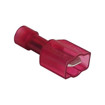 Quick Connect Male Crimp Connector - Full Insul - 22-18 AWG, 0.25" Tab, Pkg/25 (1764-14)