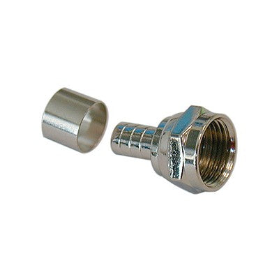 F Type Plug - RG59 Crimp (F59), Pkg/10 (187-059-10)