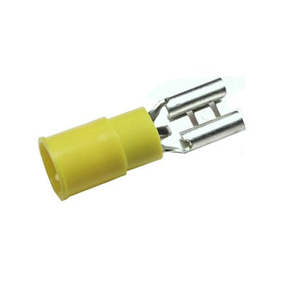 Quick Connect Female Crimp Connector - 12-10 AWG, 0.25" Tab, Pkg/100 (1955-CP)