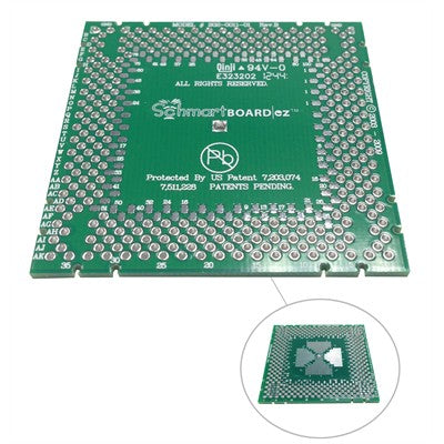 SchmartBoard® EZ Breakout Board - 100-Pin QFP (0.5mm),  2" x 2" (202-0011-01)