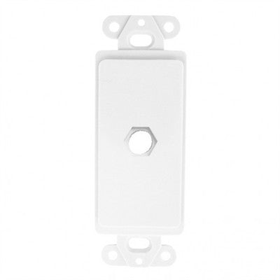 Decora Style Insert with 3/8" Hole, 1 Port (28-180)