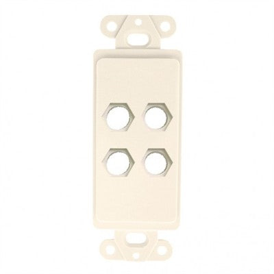 Decora Style Insert with 3/8" Holes, 4 Ports (28-180-4)