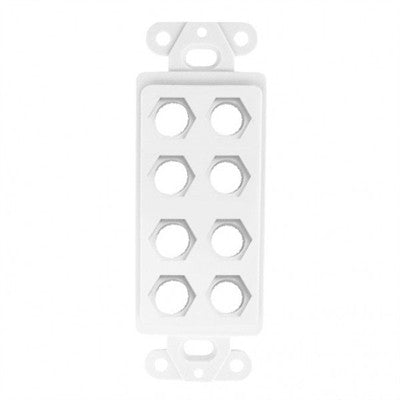 Decora Style Insert with 3/8" Holes, 8 Ports (28-180-8)