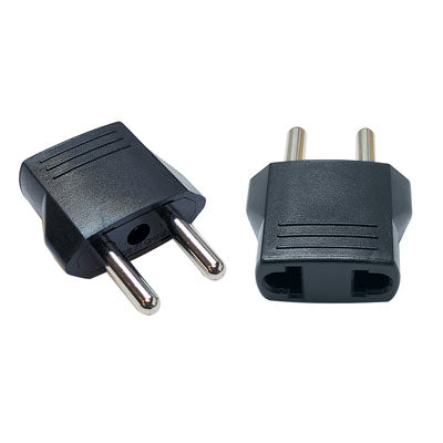 2 Conductor Plug - 2 Pin European Plug, Travel Adapter (3-400)