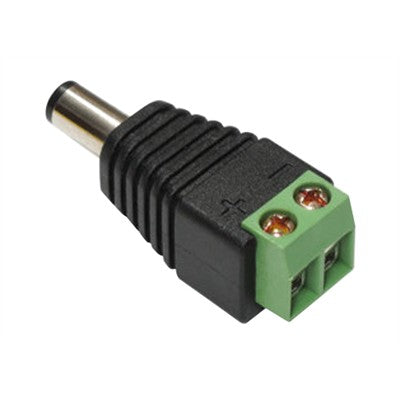 2.1 x 5.5mm Plug to Terminal Block, Pkg/10 (310-695-10)