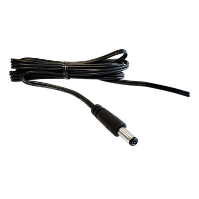 Coaxial Power DC Cable - 2.1 x 5.5mm Plug to Wire Leads, 5ft 22AWG (310-900Z)