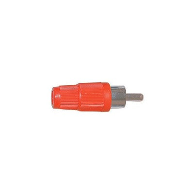 RCA Plug - Plastic 4mm, Red, Pkg/10 (351-153-10)