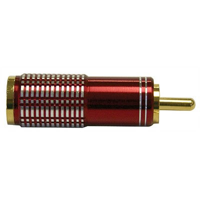RCA Plug - Aluminum, 6.5mm, Red (351-252)