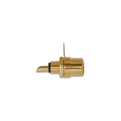 RCA Jack Chassis - Gold plated, Black Insert, Pkg/10 (351-702-10)