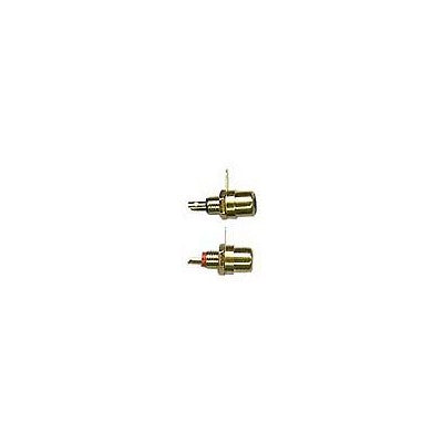 RCA Jack Chassis - Gold plated, Red & Black, Pkg/2 (351-704-2)