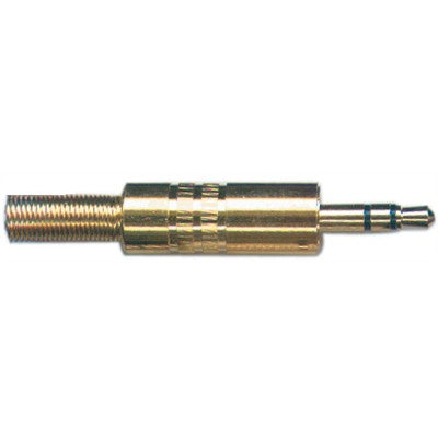 3.5mm Stereo Plug - Gold plated, Strain relief, Pkg/2 (353-200-2)