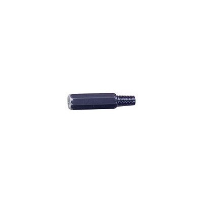 3.5mm Stereo Jack Inline - Plastic, Strain relief, Black (24-371-1)