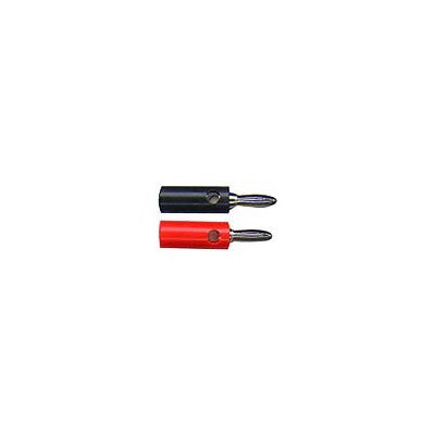 Banana Plugs - Nickel/Black & Red, Pkg/2 (370-103-2)