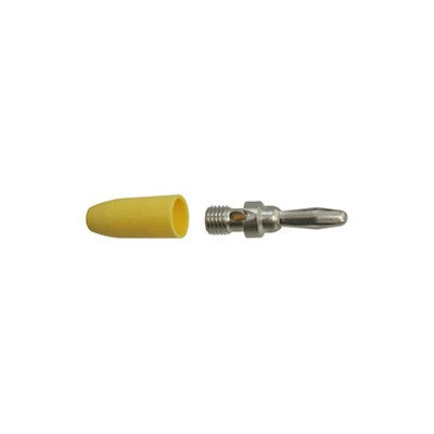 Banana Plugs - Nickel/Yellow, Pkg/10 (370-214-10)