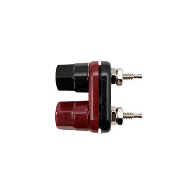 Dual Binding Post 21x15mm - Nickel/Black&Red (375-510)