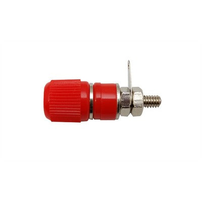Binding Post 14x13mm - Nickel/Red, Pkg/10 (375-532-10)
