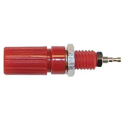 Binding Post 18x11mm - Nickel/Red, Pkg/10 (375-592-10)