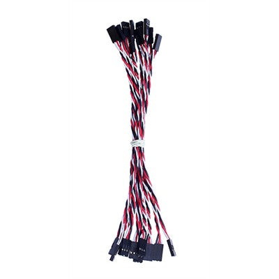 3 Pin Jumper Cable - with 3 pin JST RE connectors, Pkg/10 (3PIN-01)