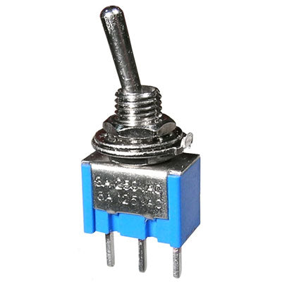Submini Toggle Switch - SPDT 6A, ON-ON, PCB Mount (41-263-0)