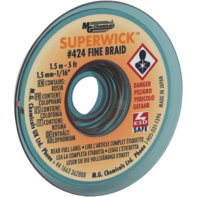 Fine Braid Super Wick - 1.5mm, 1.5m (424)