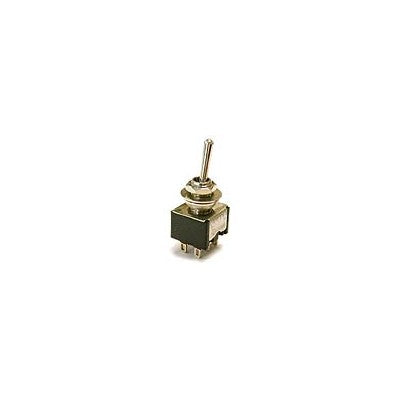 Mini Toggle Switch - DPDT 5A, (ON)-OFF-(ON) Momentary (451-415)