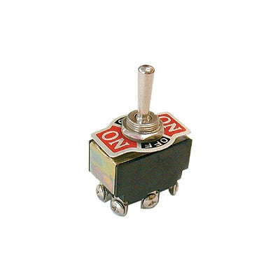 Toggle Switch - DPDT 10A, ON-OFF-ON, Screw terminals, Pkg/10 (453-322-10)
