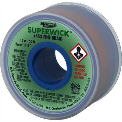 Fine Braid Super Wick - 1.9mm, 50ft (453)
