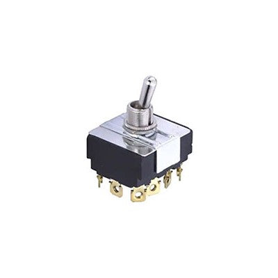 Toggle Swtich - 4PDT 15A, ON-OFF-ON (54-017)