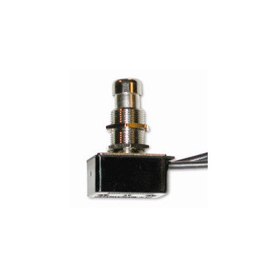 Push Button Switch SPST 10A, ON- OFF, Wire Leads (54-132)