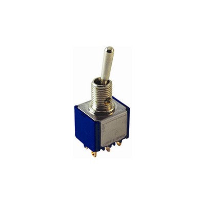 Mini Toggle Switch - SPDT 6A, (ON)-OFF-(ON) (54-305)