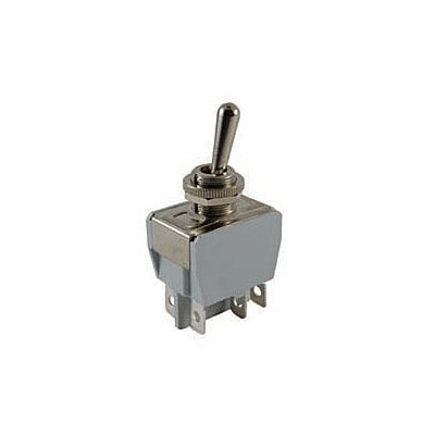 Toggle Switch - DPDT (ON)-OFF-(ON), 12A (54-373)