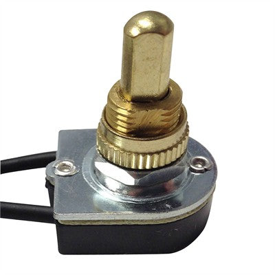 Push Button Switch - SPST 6A ON-OFF, Wire Leads (54-660)