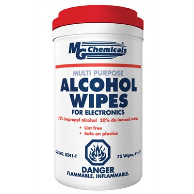Isopropyl Alcohol 70/30, Wipes, 75 Wipes (8241-T)